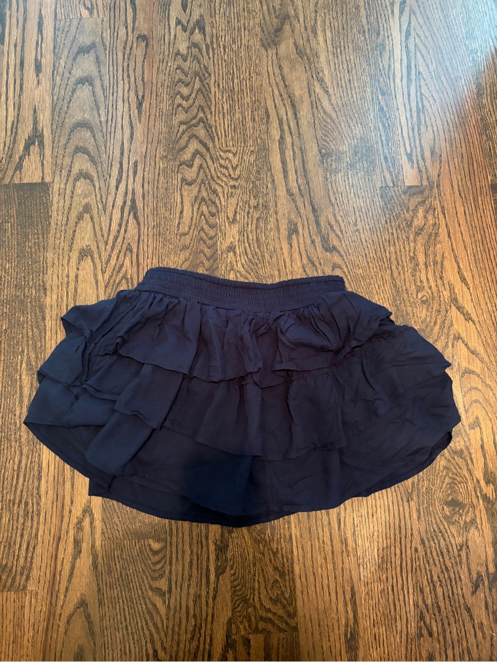 Hollister Navy Layered Ruffle Mini Skirt Sz small new without tags